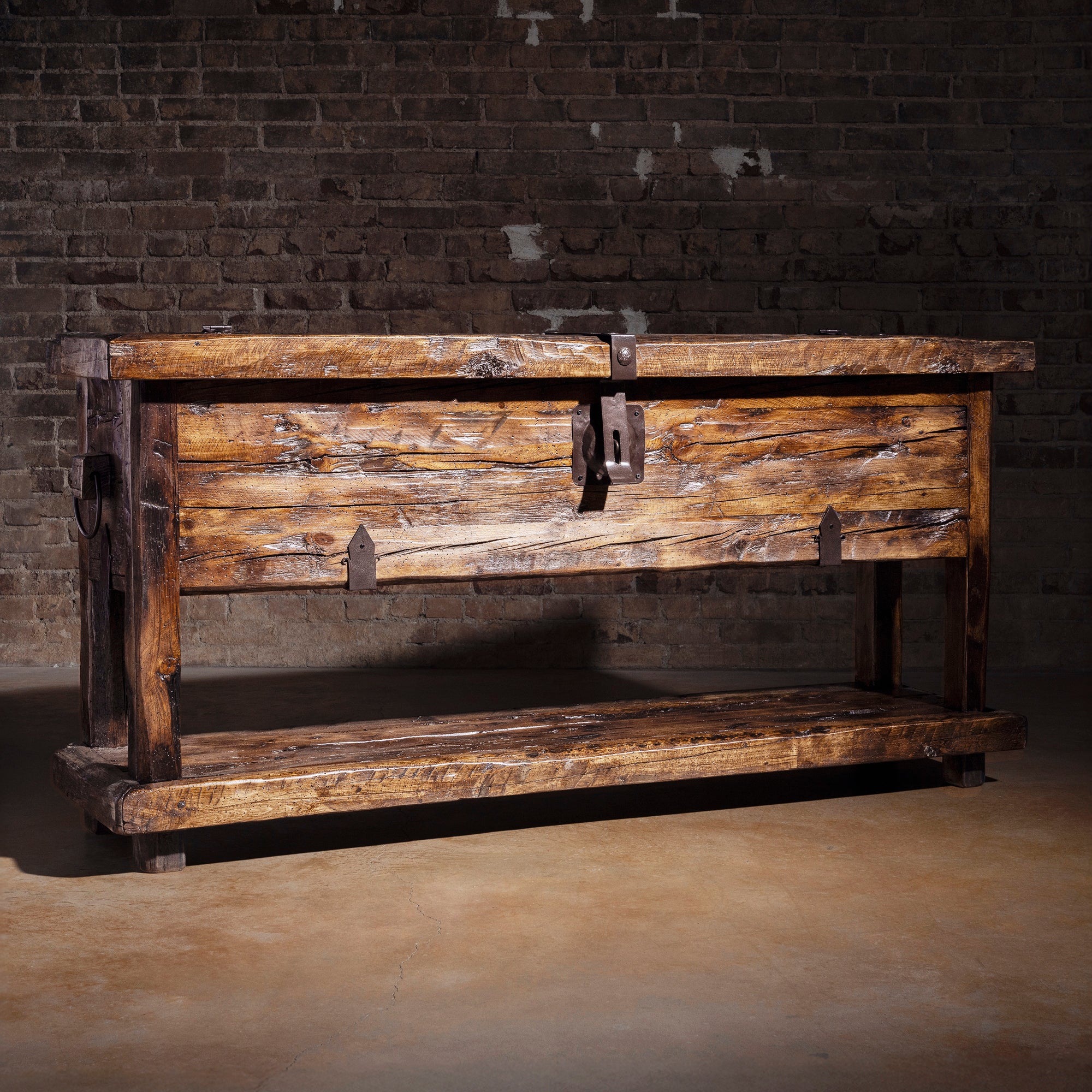 Bosque Timber Vault Reclaimed Wood Western Storage Console – Into