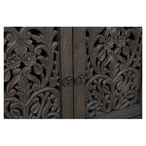 distressed mango wood sideboard