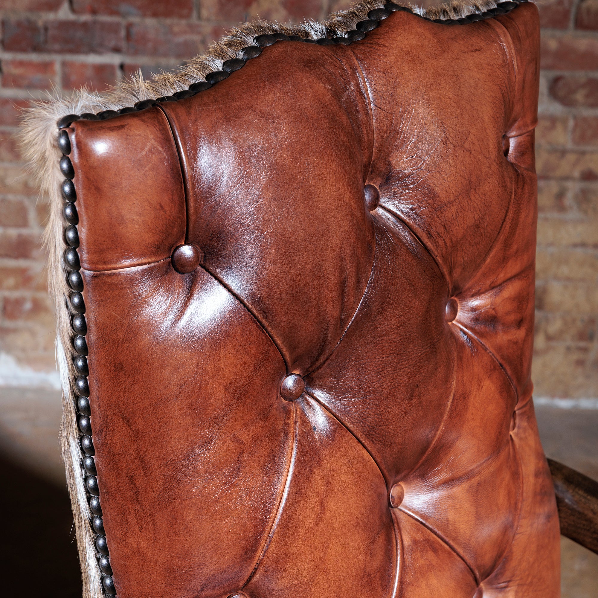 mountain home leather and axis desk chair