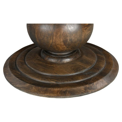 rustic mango wood round table