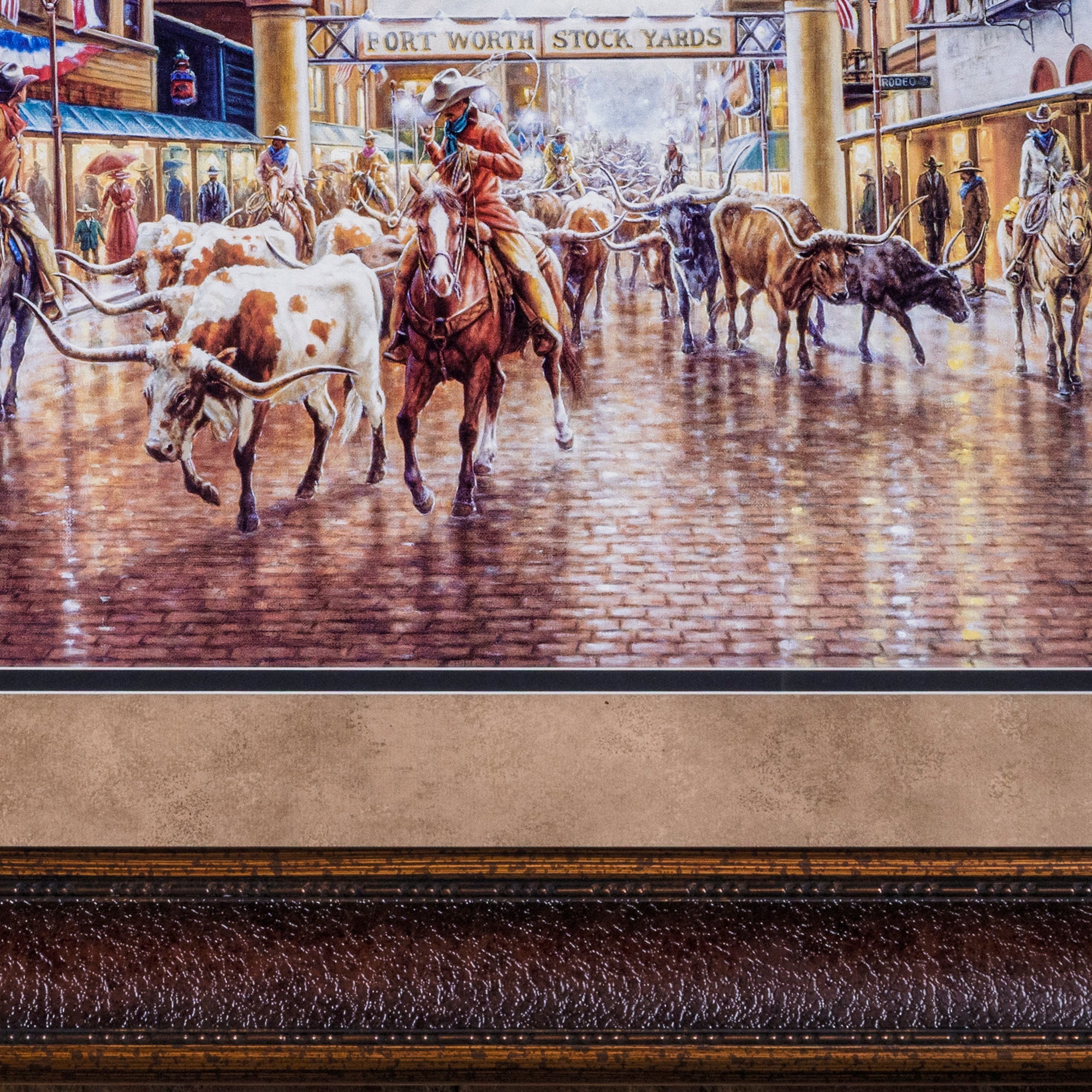 Fort Worth Stock Yards Painting by Jack Terry