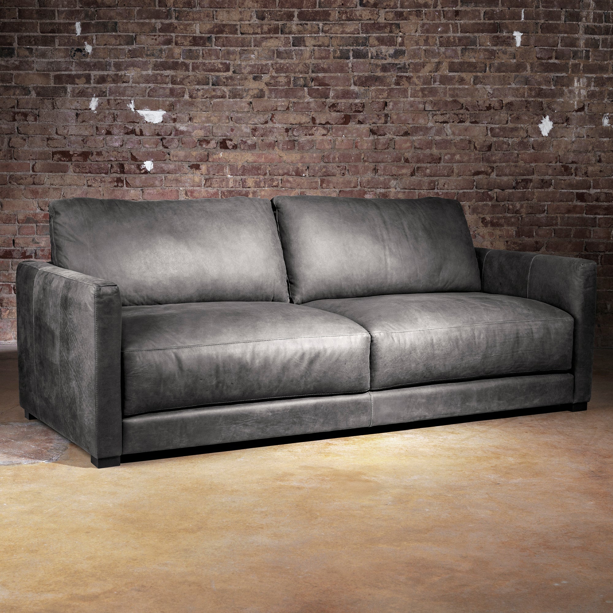 Western Top Grain Leather Sofa