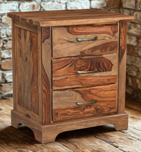 Riviera 3 Drawer Nightstand