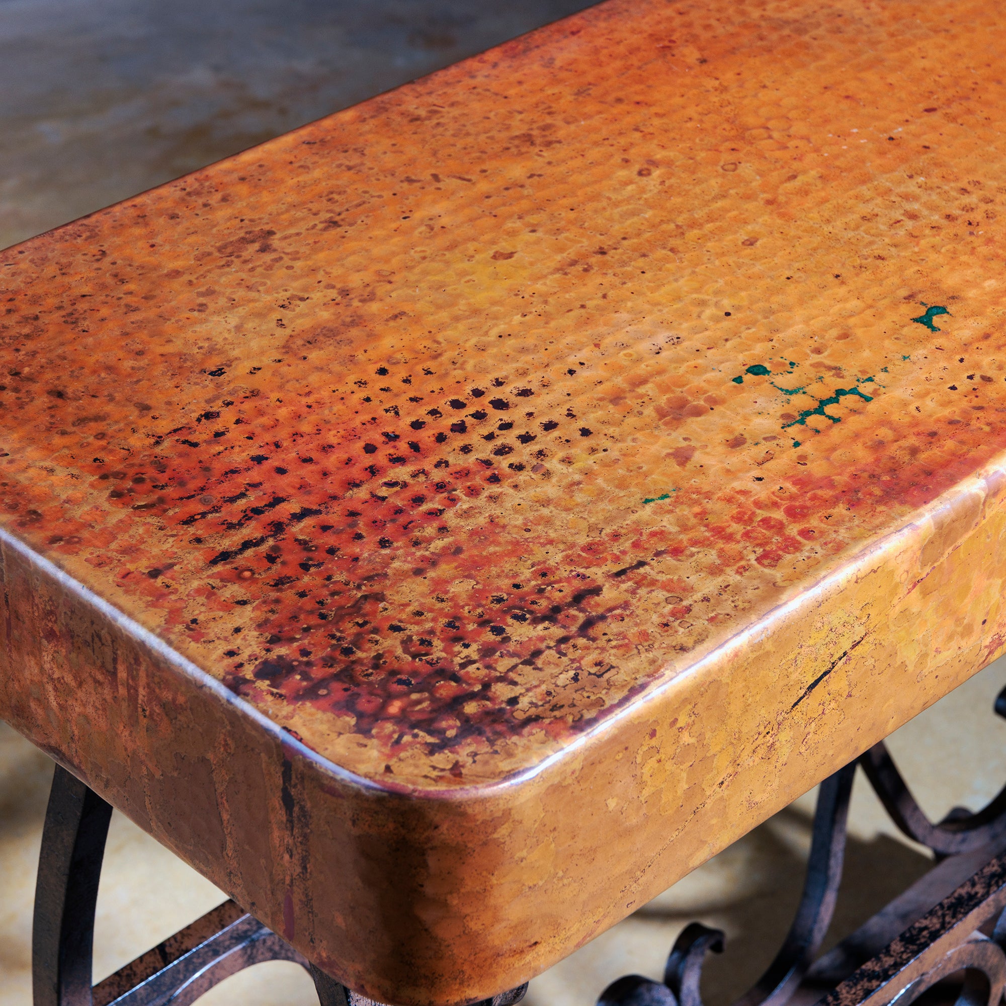 Copper Magazine Table