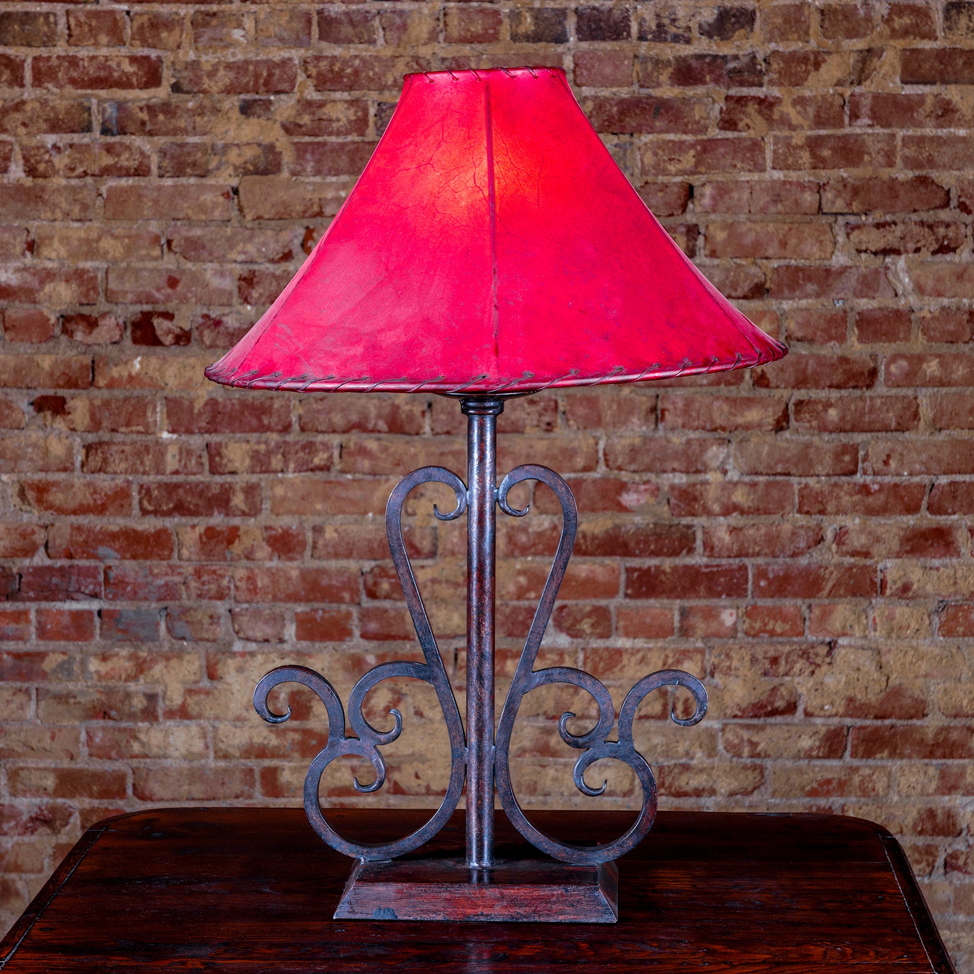 Hand-Forged Iron Table Lamp 023