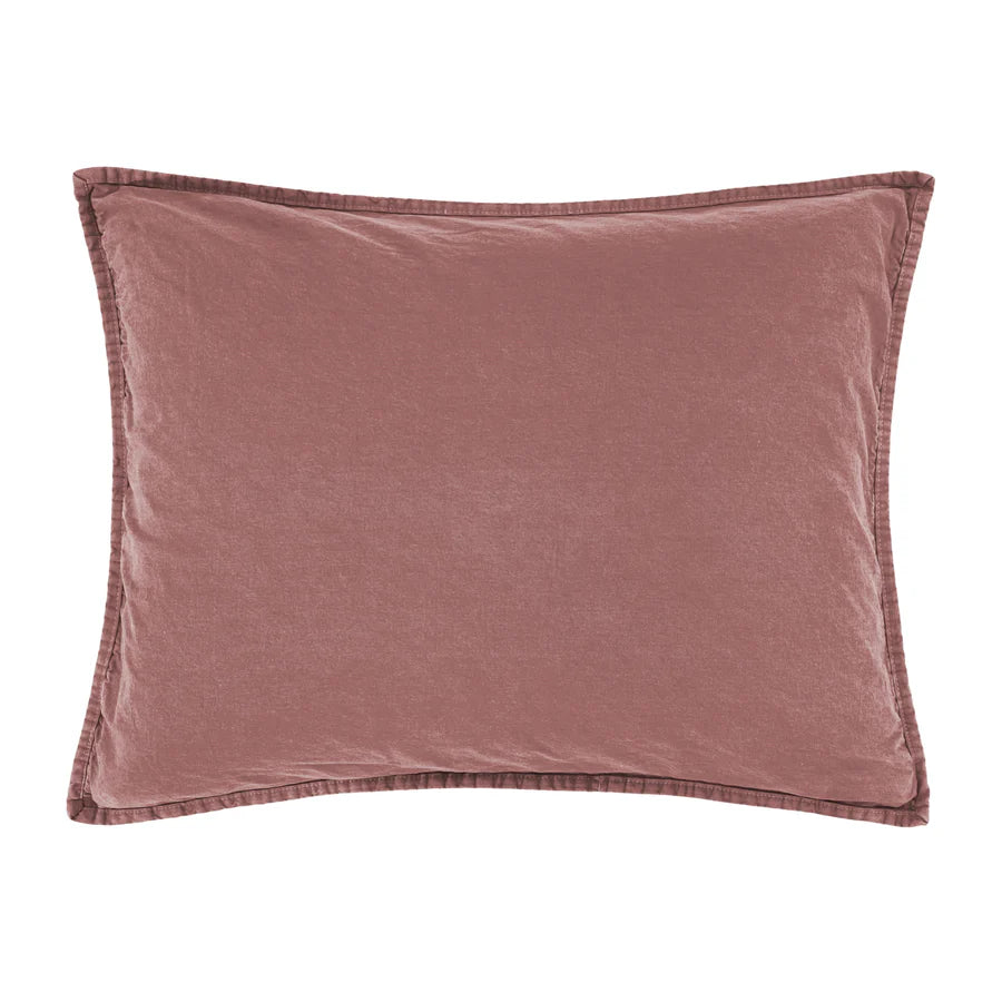 Stonewashed Cotton Canvas Pillow Sham