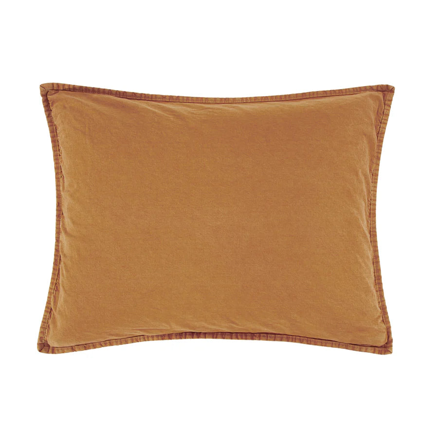 Stonewashed Cotton Canvas Pillow Sham