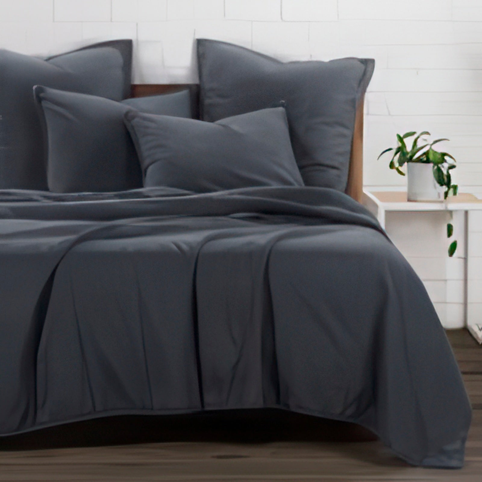 Stonewashed Cotton Canvas Coverlett Set