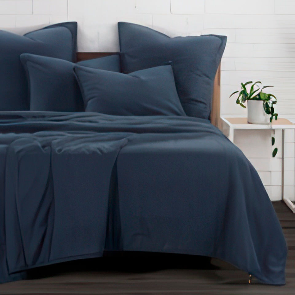 Stonewashed Cotton Canvas Coverlett Set