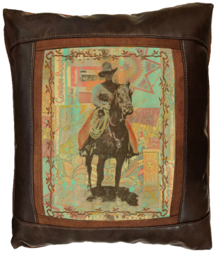 Sunset Cowboy Pillow