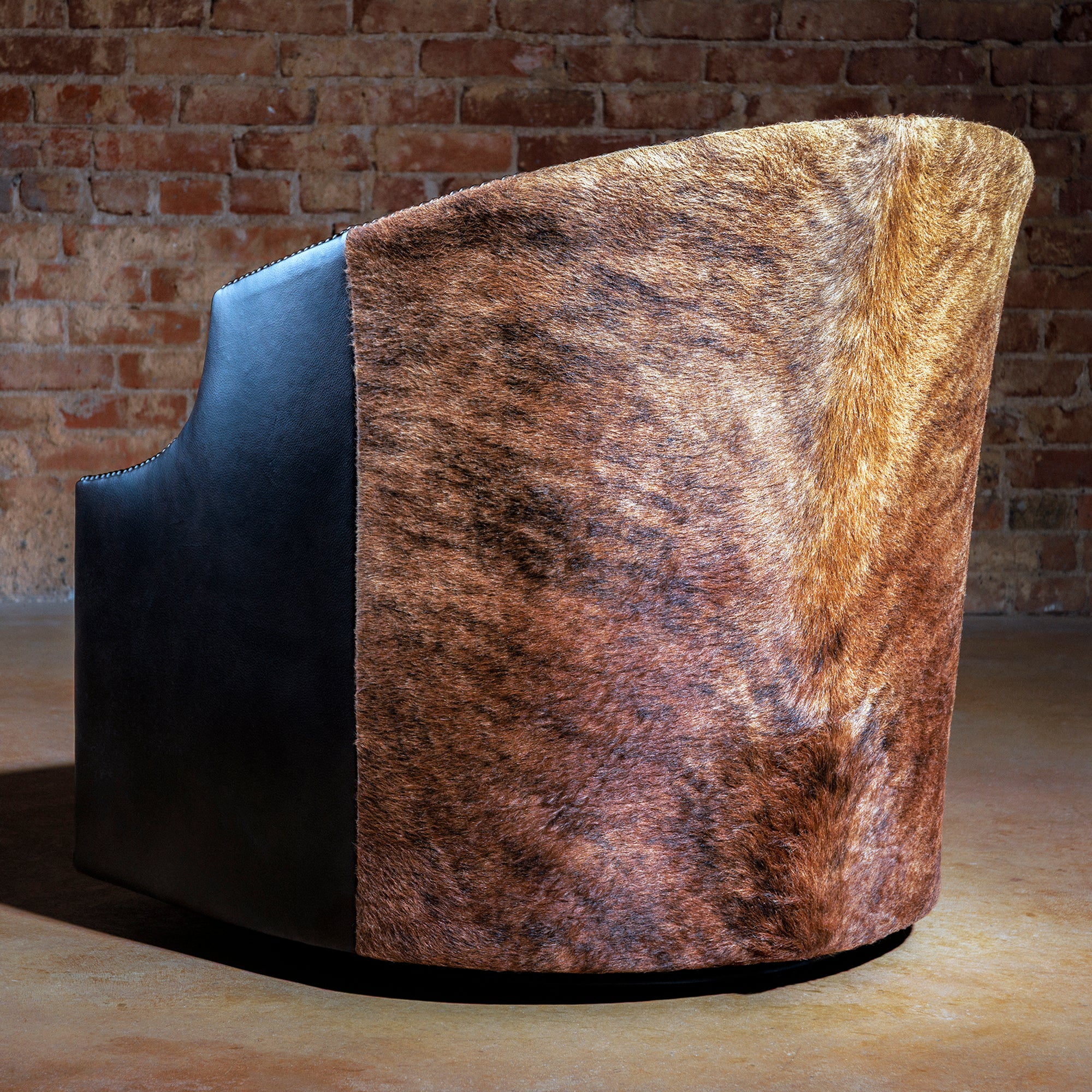 high-end western leather swivel chairs