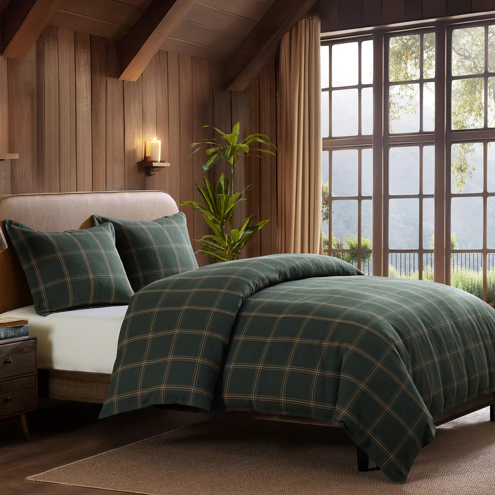 Windowpane Plaid Comforter Set