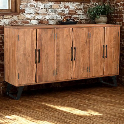 Crestone (6 Door) Acacia Wood Console
