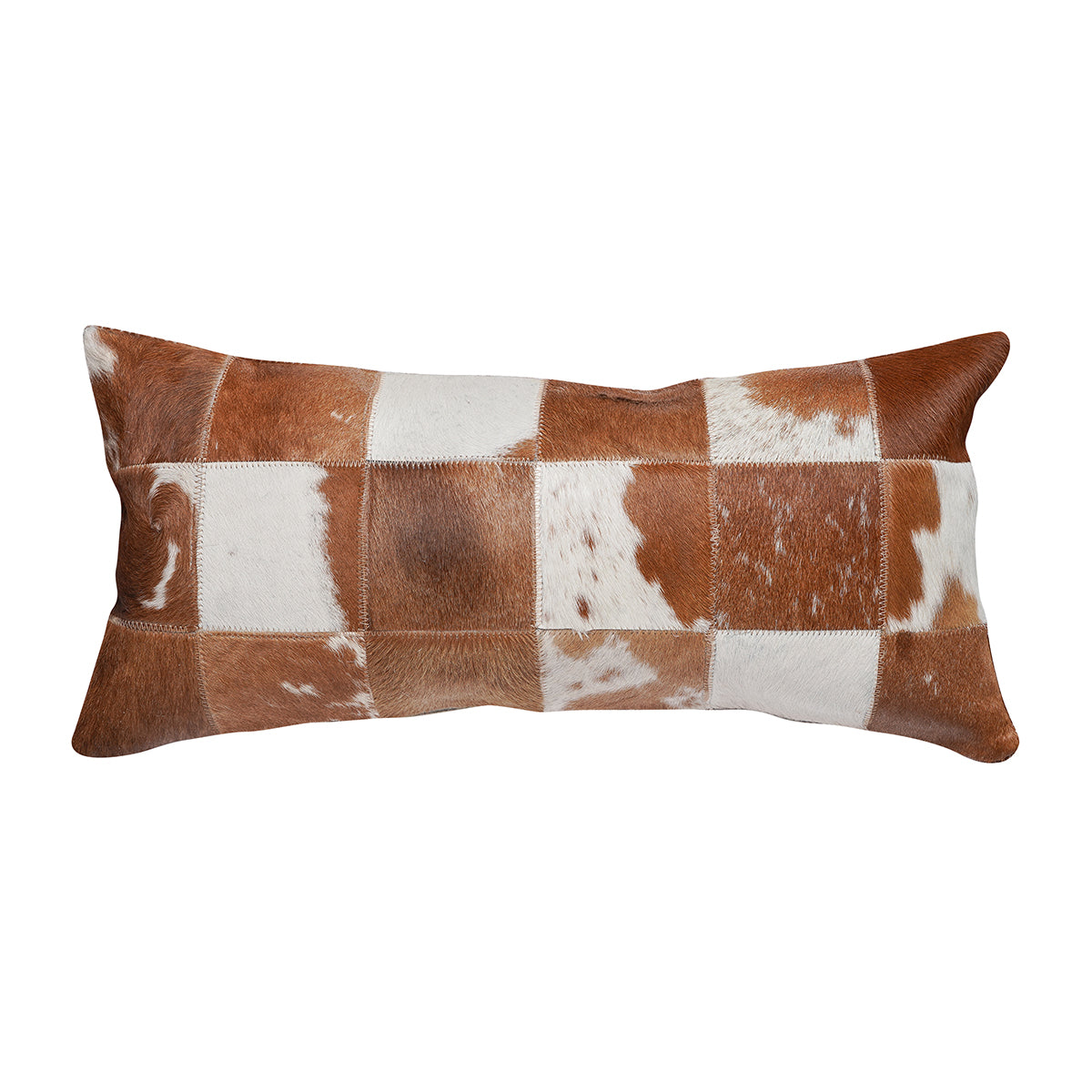 Brown & White Cloudy Patch Pillow