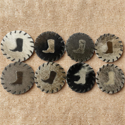 Boot Cowhide Coaster