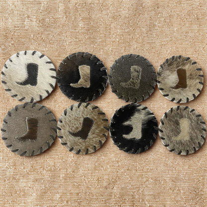 Boot Cowhide Coaster