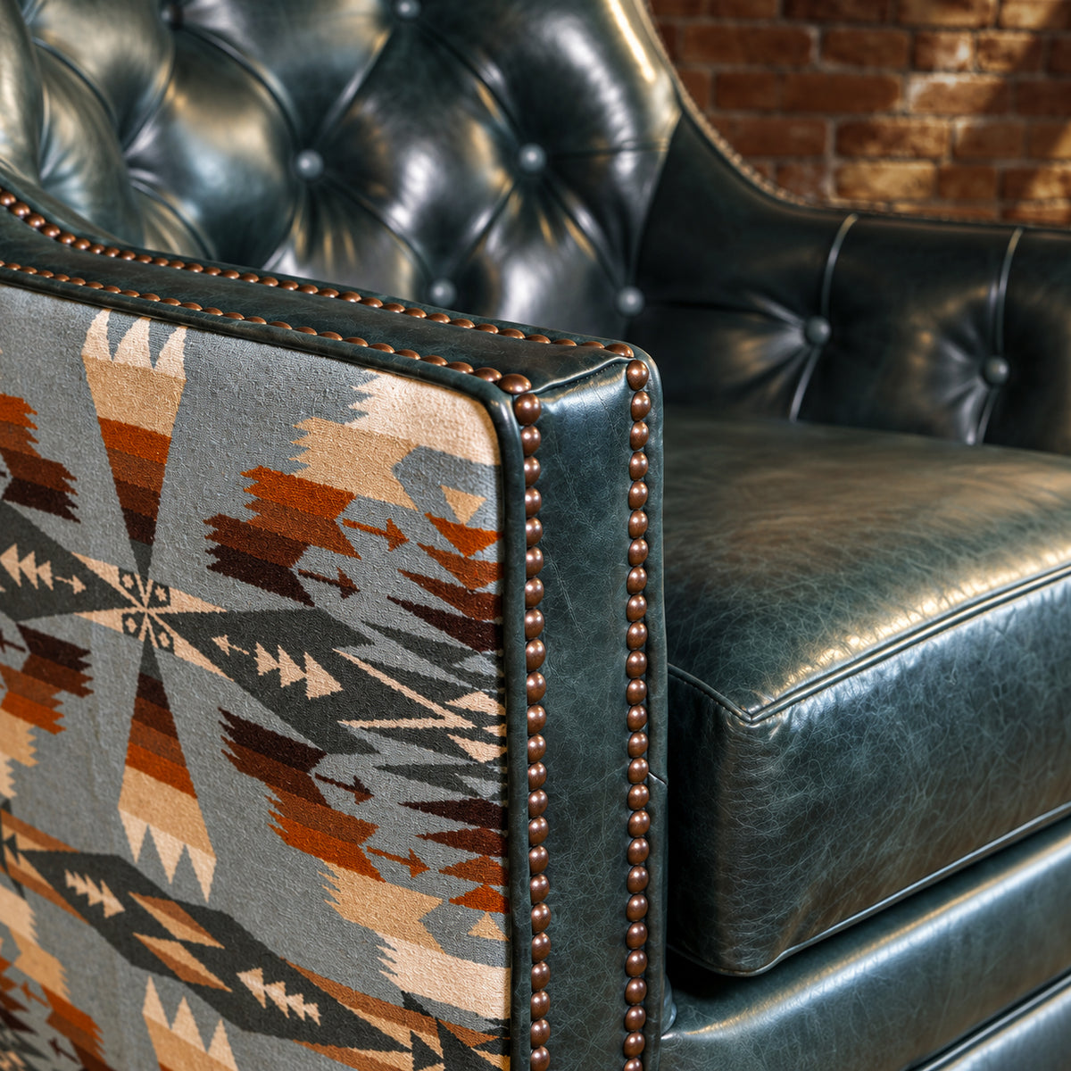 Emerald Mesa Pendleton Swivel Chair