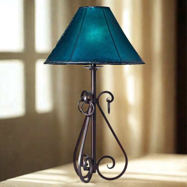 Hand Forged Iron Table Lamp 002