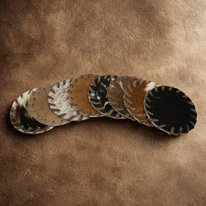 Plain Cowhide Coaster