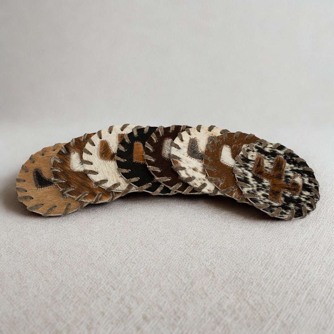 Cactus Cowhide Coaster