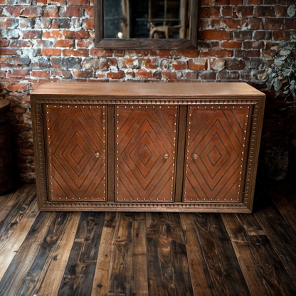 Carson 3 Door Leather Buffet