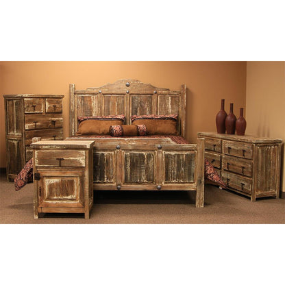 Wood bed frame
