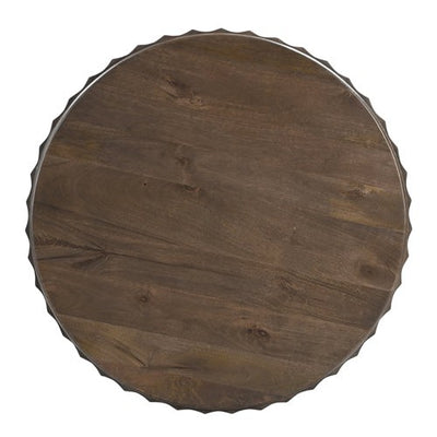 Introducing the Austen Round Coffee Table - the perfect addition to any living room. Crafted from solid wood, this round coffee table is both durable and stylish. With its sleek design and sturdy construction, it will add a touch of elegance to your space.