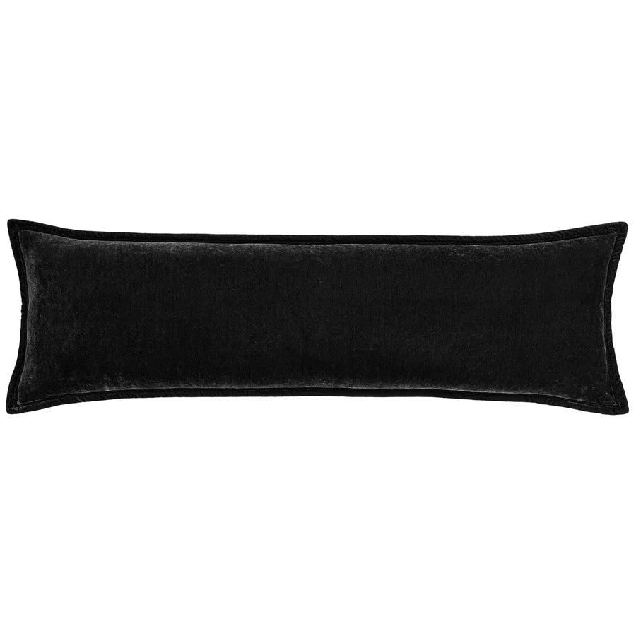 Stella Faux Silk Velvet Long Lumbar Pillow