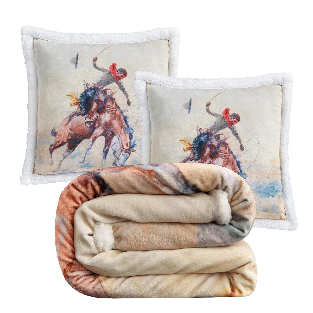 Buster Campfire Sherpa Throw