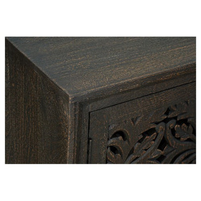 high end mango wood console