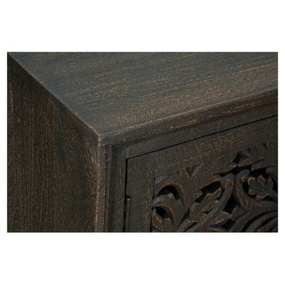 high end mango wood console