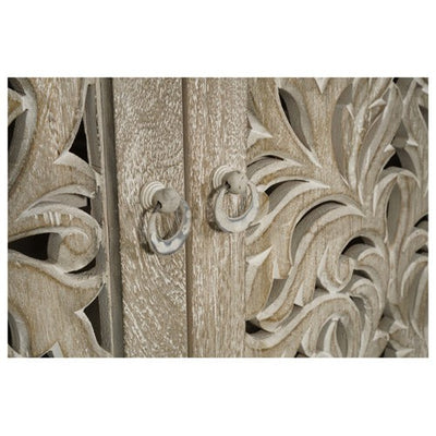 upscale handcarved mango wood console
