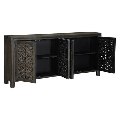 high end mango wood console