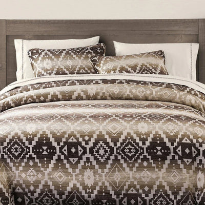 Experience the perfect balance of modern style and cozy comfort with the Chalet Aztec Comforter Set. With its luxuriously plush chenille and striking geometric design, it's sure to elevate any bedroom. This set features an earthy palette that blends well with various decor styles. Make a statement in any room with the Chalet Aztec Comforter Set.