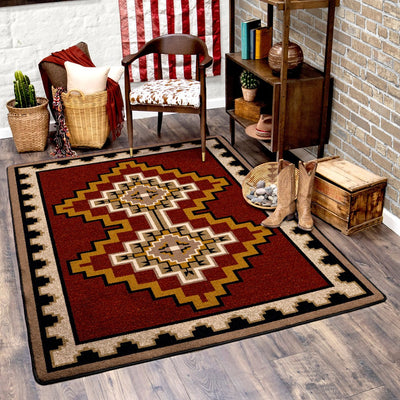 Council Fire - Red Rug