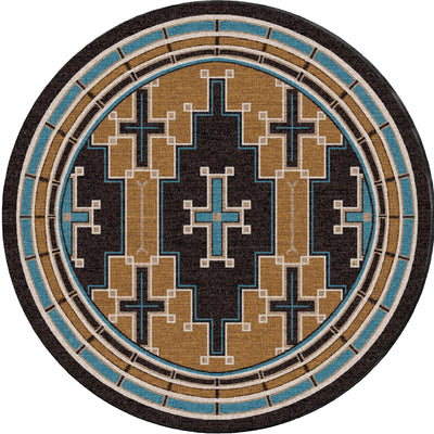 Crusade - Brown & Turquoise