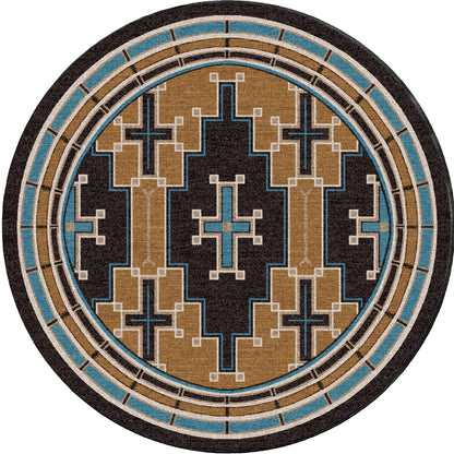 The Crusade - Brown & Turquoise