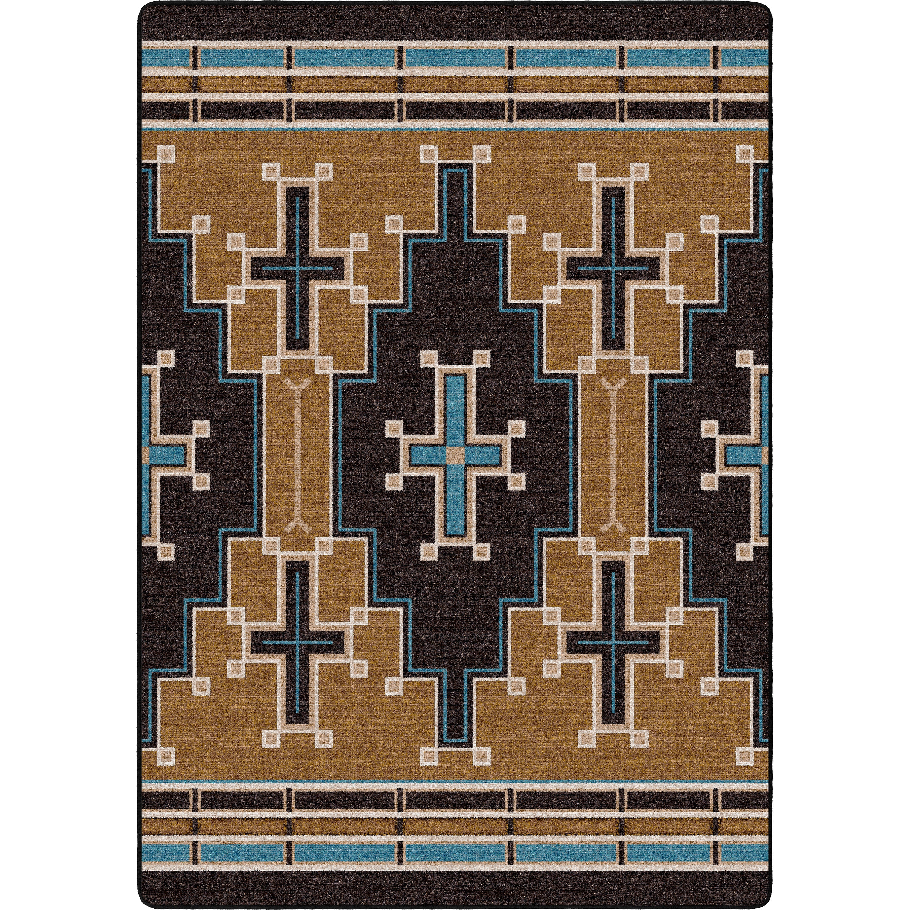 The Crusade - Brown & Turquoise