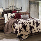 Bring the Wild West to your bedroom with the Elsa Quilt Set. Reversible cotton quilts feature a charming ranch print to add a touch of rustic flair. The collection also includes cowhide-print sheets, Euro shams in luxe leather, and coordinating window treatments with fringe details. Create a warm and inviting atmosphere in your home with Elsa.