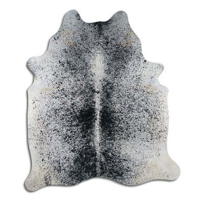 Authentic Brazilian cowhide rug with unique brindle pattern
