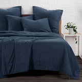 Stonewashed Cotton Canvas Coverlett Set