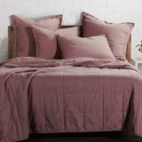 Stonewashed Cotton Canvas Coverlett Set