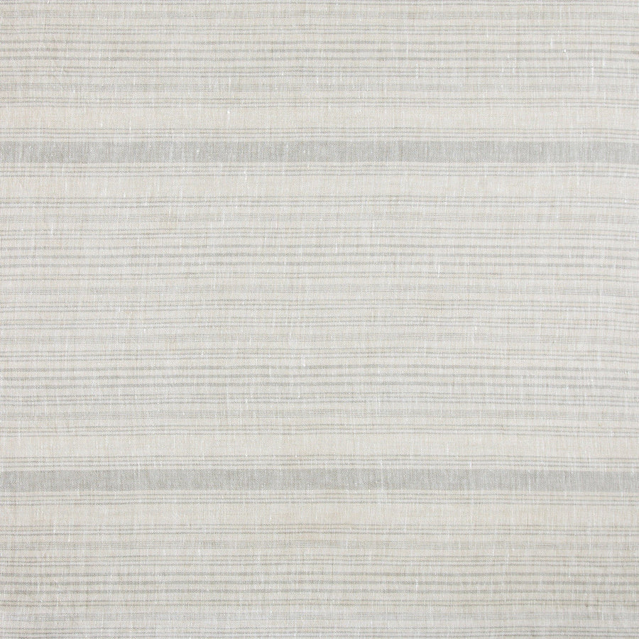 100% French Flax Linen Variegated Stripe Duvet Cover Set - Natural