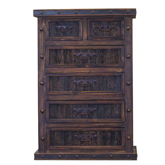 The Finca chest is the perfect addition to any home. This piece is crafted of reclaimed wood and finished with a metal banding accent, providing a rustic and timeless look. Its timeless design is a great way to bring a classic and traditional look into your living space.