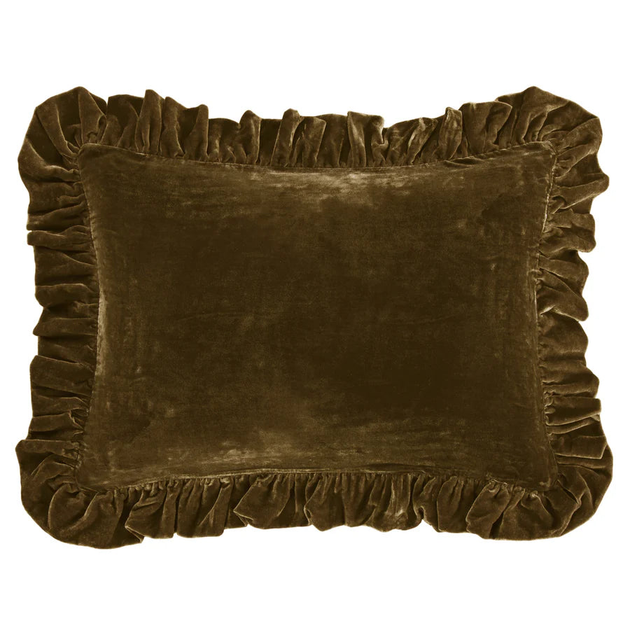 Stella Faux Silk Velvet Oblong Pillow