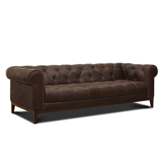 The Gaga Sofa is a premium piece of furniture that combines classic chesterfield tufting, rolled arms, and western elegance. This sofa exudes sophistication and comfort, making it a great addition to any home. With its superior build quality and attention to detail, this sofa is sure to be a conversation starter for years to come.
