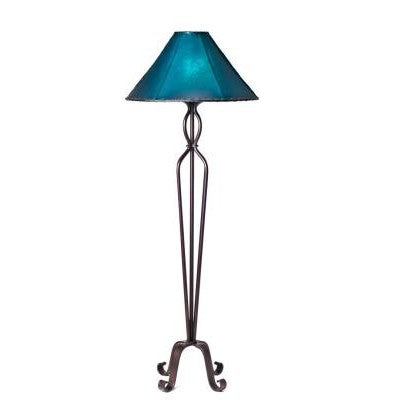 With a hand-forged iron design, this rustic floor lamp brings vintage charm to any space. Its sturdiness and timeless look will last you for years. Perfect for any home that needs a touch of rustic elegance.