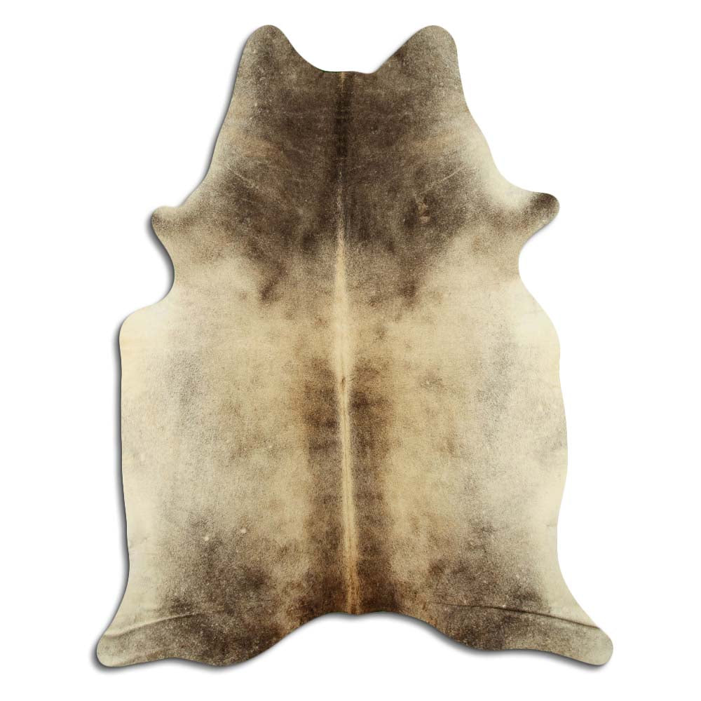 High-end natural cowhide rug for ranch or rustic interior