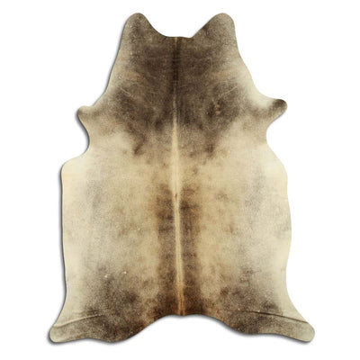 High-end natural cowhide rug for ranch or rustic interior