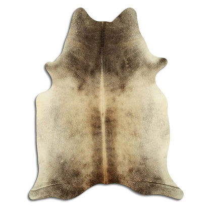 High-end natural cowhide rug for ranch or rustic interior